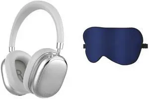 T-fun NC95 Hybrid Active Noise Cancelling Headphones with Silk Sleep Mask, Over Ear Headphones Wireless Bluetooth 5.3, Built-in Mic, 65H Playtime, App Control, Hi-Res Audio, Comfort Fit, Clear Calls