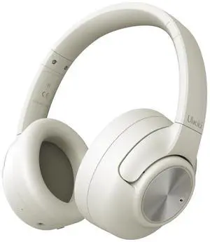 Active Noise Cancelling Headphones: Hybrid Bluetooth Headphones Over Ear with HiFi Audio - Wireless Headset 60H Playtime for Android Bluetooth Devices (White)