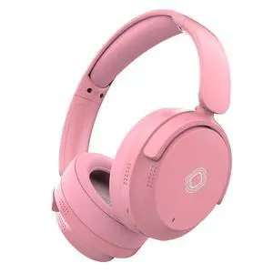 Unbktom Wireless Over Ear Headphones, Noise Cancelling Headphones with Microphone, HiFi Stereo Foldable Lightweight Headset, 30h Playtime, Deep Bass for Home Office Travel Cellphone PC (Pink)
