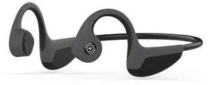 Bone Conduction Headphones Bluetooth 5.0 Open Ear Wireless Titanium HiFi Stereo with Mic Sweatproof Sports Headphones for Running Driving Cycling (Black)