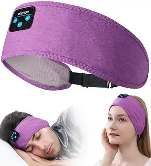 Voerou Sleep Headphones Bluetooth Headband, 10+ Hrs Wireless Sleeping Headphones Earbuds Sleep Mask, Cool Tech Gadget for Men Women, Perfects for Sleep Workout Running Yoga Travel Insomnia