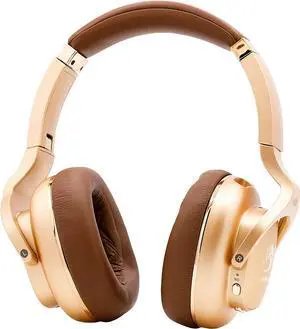WAVV Element Active Noise Cancelling Headphones Wireless Over Ear Bluetooth Headphones with Microphone, Deep Bass, Quick Charge 40H Playtime,Comfortable Ear Pads for Cellphone/TV/PC/Laptop (Gold)