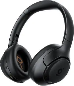 wegear HS1 Hybrid Active Noise Cancelling Headphones, Wireless Bluetooth Headphones with Built-in Microphone, Foldable Deep Bass Over Ear Headphone, 60H Playtime Headset for Travel, Work, Gym