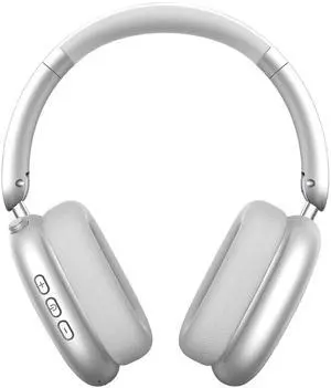 Wentronic Y01 Wireless Over Ear Headphones, Noise Canceling Bluetooth 5.3 Headphones with Microphones,Hi-Res Audio,48H Playtime,Foldable,Breathable Soft Earpads for iOS/Android/Samsung/PC-Silver