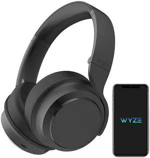Wyze Headphones Noise Cancelling, Wireless Over Ear Bluetooth Headphones with Mic, Alexa Built-in, HiFi Sound, Transparency Mode for Travel Home Office, Custom EQ via Wyze App