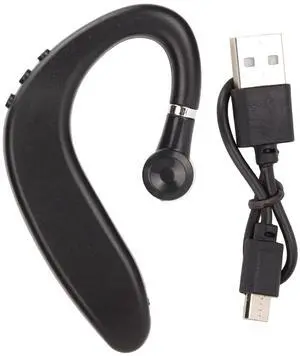 Single Ear Bluetooth Wireless Earphones V5.2 Headset With Earhook Design for Business, Driving, Travel - Waterproof