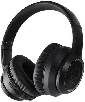 Bluetooth Headphones Hybrid Active Noise Cancelling Headphones Wireless Over Ear , 60H Playtime, 40MM Big Spearker HiFi Stereo Sound Deep Bass Foldable Lightweight Headset for PC Cellphone(Black)