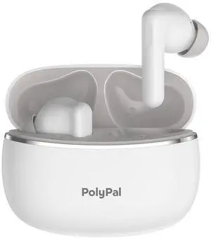 Polypal P1 - AI Translator Earbuds for Real-Time Speech & Video, Support 138 Languages, Smart Noise Reduction, 7 Versatile Translation Modes, Comfortable Fit for All-Day Wear, iOS & Android Compatible