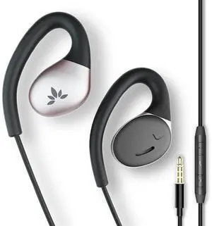 Avantree Resolve (Small-Medium) - Wired Open-Ear Earbuds w/Mic & Over-Ear Hook, for Women, Kids & Young Men w/Small Ears, Ideal for Office, Outdoor & Home, 3.5mm AUX