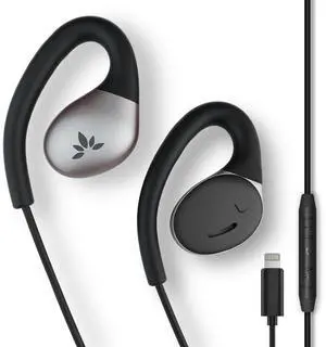 Avantree Resolve (Small-Medium) - Wired Open-Ear Earbuds w/Mic & Over-Ear Hook, for Women, Kids & Young Men w/Small Ears, Ideal for Office, Outdoor & Home, Lightning Connector