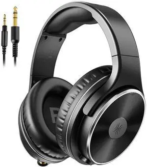 OneOdio Wired Headphones - Over Ear Headphones with Noise Isolation Dual Jack Professional Studio Monitor & Mixing Recording Headsets for Guitar Amp Drum Podcast Keyboard PC Computer