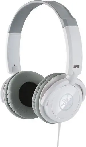yamaha HPH-100WH Headphones White - Closed On-Ear Headphones for Unique Sound & Dynamic Sound - Ideal as Accessories Keyboards & Digital Pianos