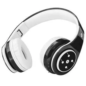 Kids Bluetooth Headphones 85db/110db Volume Limit Wireless/Wired Aux Port Foldable Noise Protection Over-Ear Build-in Mic Headphones for Kids Adults Travel School Phone Pad Tablet PC Black