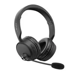 LEVN Bluetooth Headset, Bluetooth Headphones with Microphone (AI Noise Cancelling), 60 Hrs Working Time Dual Connection Wireless Headset with Mic & Mute Button for Work/Laptop/Phone/Call Center/PC