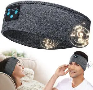 Fulext Sleep Headphones Bluetooth, Sleeping Headphones Headband Soft Elastic Comfortable Bluetooth Headband Headphones, for Men Women Teenager,Christmas Father Mothers Day Birthday