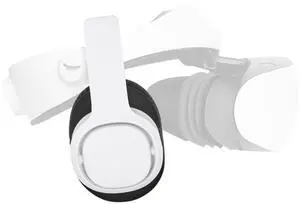 Globular Cluster PH2 Stereo VR Headphones for PS VR 2 - Clip On Design Easy to Install and Remove - Looks Tidy with Cable Router - More Comforable Than in-Ear Buds -75mm x 90mm Earmuffs White