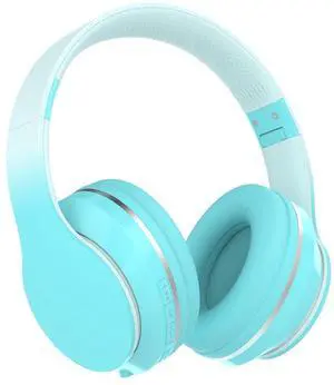 YOYOTUNE Bluetooth Kids Headphones,Wireless Kids Headphones Over Ear with Microphones,Stereo Sound,10H Playtime, Foldable&Adjustable Children Headphone,Bluetooth Headset for Adults,School (Green)