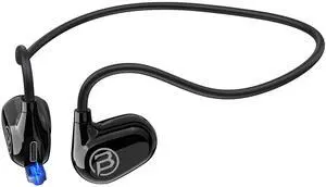 BUGANI Open Ear Headphones Bluetooth Wireless Sports Headphones Lightweight Sweat Resistant Running Earphones for Workout, Bicycling, 8 Hours Playtime