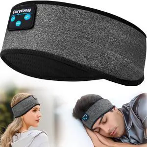 Perytong Sleeping Headphones Headband for Sleep, Sleep Headphones Soft Sleep Earbuds Bluetooth Headband On Over Ear Headphones, Gifts for Women Men Mothers Fathers Birthday Christmas Valentine's Day