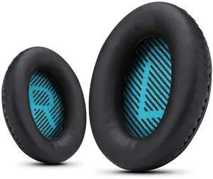 Krone Kalpasmos Replacement Headphone Covers for Bose QuietComfort 35 ii/QC35/QC25/QC2/QC15/Ae2/Ae2i/Ae2w/SoundTrue & SoundLink - Blue