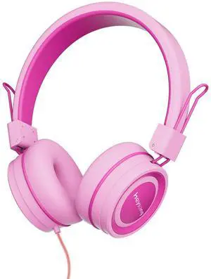 HEYSONG Children's Headphones, Headphones for Kids 85 / 94dB Volume Limited Foldable 3.5mm Jack Wired Cord, Headset for Boys Girls Child Smartphones Tablet School Travel Plane