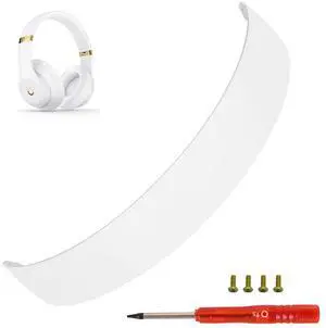 Dre Studio 3 Wireless Headband as Same as The OEM Replacement Arch Band Studio3 Accessories Parts Compatible with Beats by Dr Dre Studio3/A1914 Studio 2 Wired/Wireless Headphones (White)