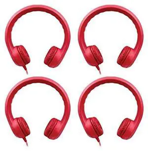 Red Flex-Phones(tm) Headphones Set of 4