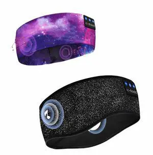 LC-dolida Headband Headphones Bluetooth 5.2 Headband, Sleep Headphones with Ultra-Thin HD Stereo Speaker, Sleep Headband Earphones Wireless for Workout Yoga Insomnia Running Meditation Gifts