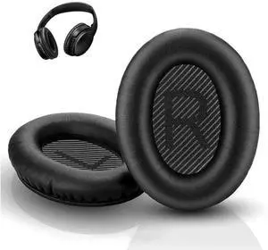 QC35 Headphones Replacement Ear Pads - QC35,QC35ii Replacement Earpads Cushion - Compatible with Bose Quiet Comfort35,QC45,QC25,QC35ii,QC15,AE2,AE2i-Comfortable & Durable(Black)