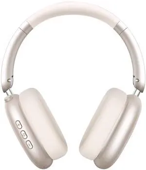 Wentronic Y01 Wireless Over Ear Headphones, Noise Canceling Bluetooth 5.3 Headphones with Microphones,Hi-Res Audio,48H Playtime,Foldable,Breathable Soft Earpads for iOS/Android/Samsung/PC-Starlight