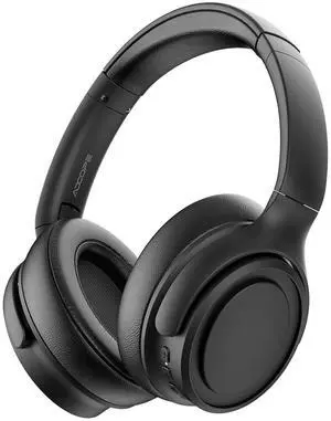 ADOOPE Bluetooth Headphones, Over-Ear Wireless Headset, 30H Playtime, Wired Option, Hi-Fi Sound,for Study/Sports/Office/Entertainment (Black)