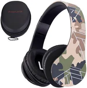 PowerLocus Kids Headphones Over-Ear, Bluetooth Wireless Headphones for Kids,with Microphone, Safe 85DB Volume Limited, Foldable with Carry Case, Audio Cable, Micro SD mode for Online Classes,PC,Phones