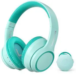 TONOSHARK Active Noise Cancelling Headphones for Kids, 60H Playtime, Wireless Bluetooth Over-Ear Headset Built-in Microphone for Home/School/Travel/Party - Includes Portable Case