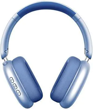 Wentronic Y01 Wireless Over Ear Headphones, Noise Canceling Bluetooth 5.3 Headphones with Microphones,Hi-Res Audio,48H Playtime,Foldable,Breathable Soft Earpads for iOS/Android/Samsung/PC-Blue
