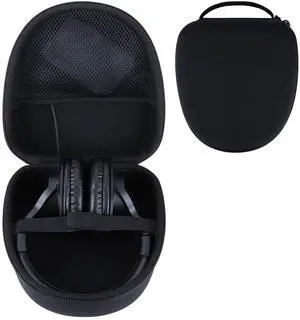 RIYADAone Hard Case Replacement for Audio-Technica ATH-M50X ATH-M20X ATH-M30X ATH-M70X ATH-M40x Professional Studio Monitor Headphones (Black Case)