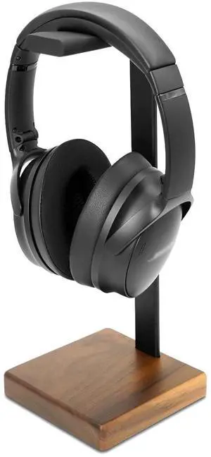 Headphone Stand for Desk - Wooden Headset Stand for Desk - Wooden Headphone Holder with Airpods Max and More(Square)