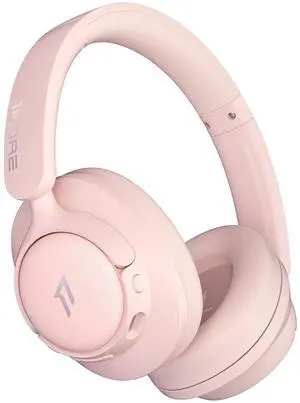 1MORE SonoFlow SE HQ31 Wireless Bluetooth Headphones -42dB Noise Cancelling Over-Ear Bluetooth Headset with Hi-Res Audio, 90H Playtime, LDAC, All-Day Comfort for Travel Work Gaming, Pink