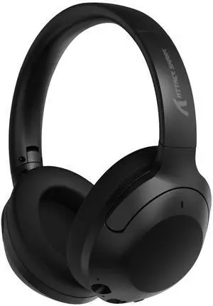 ATTACK SHARK G300 Wireless Over-Ear Headphones with Active Noise Cancelling,Bluetooth 5.3,40H Playtime,Deep Bass HD Stereo Sound,Built-in Mic,Comfortable Design for Travel/Home Office/Gaming(Black)