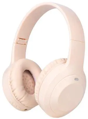 Wireless Bluetooth Over-Ear Headphones, Foldable Lightweight Headset Music Hi-Res Sound, Ideal for Travel & Office Use (Compatible with Android & iOS) - Khaki