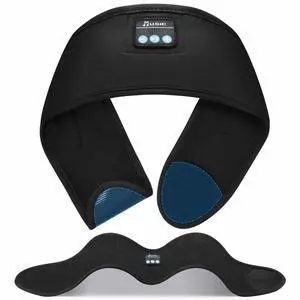 ZRUHIG Adjustable Headband Headphones, Sleeping Headphones with Ultra-Thin Speakers, Wireless Headband for Side Sleepers, Yoga, Running, Workout, Travel