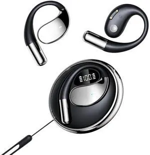 YLYHHFY Wireless Earbuds Open-Ear Wireless Headphones, Bluetooth 5.4, LED Display, Long Standby Battery Life up to 120H, Over-Ear Hook Design, Waterproof, Playback Duration 8H