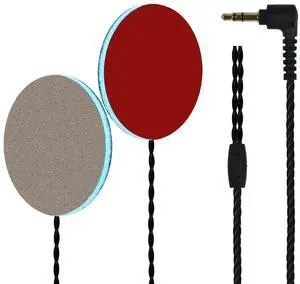 MMUSS Wired Ultra Thin Pillow Speakers 4mm Sleep Headphones Replacement Black(3.5mm Jack)