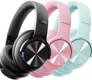 Picun [(3PACK)]  B8 Headphones Wireless Bluetooth Pink & Cyan & Black