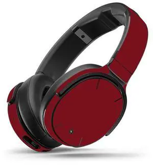 MightySkins Skin Compatible with Skullcandy Venue Wireless Headphones - Solid Burgundy | Protective, Durable, and Unique Vinyl wrap Cover | Easy to Apply, Remove, and Change Styles | Made in The USA