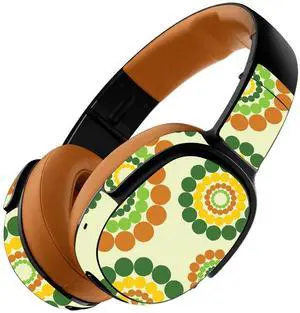 MightySkins Skin Compatible with Skullcandy Crusher 360 Wireless Headphones - Hippie Flowers | Protective, Durable, and Unique Vinyl wrap Cover | Easy to Apply, Remove | Made in The USA