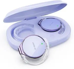 On Ear Headphones Bluetooth 5.4, Noise Cancelling Open Ear Headphones Wireless, Water-Drop Shaped Clip On Sport Headset Bluetooth with 4 Microphone, Comfort Fit Earphones with Long Battery Life