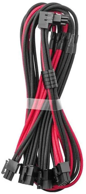 CableMod RT-Series Pro ModFlex Sleeved 12V-2x6 12VHPWR 90 StealthSense PCIe Cable for ASUS/Seasonic/Phanteks (Variant A, Black + Red) CableMod RT-Series Pro ModFlex Sleeved 12V-2x6 12VHPWR 90 StealthSense PCIe Cable for ASUS/Seasonic/Phanteks (Variant A, Black + Red)
