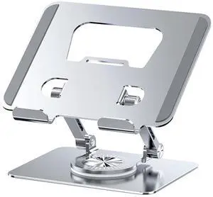 Adjustable Laptop Stand, Monitor Stand with 360 Degree Rotating Base, Ergonomic Laptop Base, Foldable Portable Laptop Stand Suitable for laptops/Tablets Adjustable Laptop Stand, Monitor Stand with 360 Degree Rotating Base, Ergonomic Laptop Base, Foldable Portable Laptop Stand Suitable for laptops/Tablets