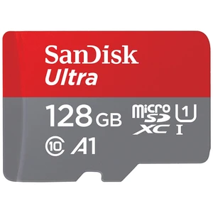 SANDISK 128GB Ultra microSD Card + Adapter, Up to 140MB/s Read Speeds SANDISK 128GB Ultra microSD Card + Adapter, Up to 140MB/s Read Speeds