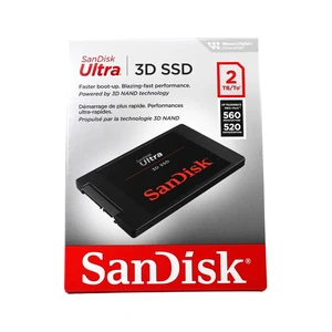 SANDISK Ultra 3D NAND 2TB Internal SSD - SATA III 6 Gb/s, 2.5"/7mm, Up to 560 MB/s - SDSSDH3-2T00-G26 SANDISK Ultra 3D NAND 2TB Internal SSD - SATA III 6 Gb/s, 2.5"/7mm, Up to 560 MB/s - SDSSDH3-2T00-G26